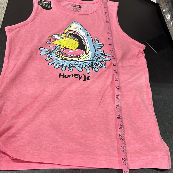 Hurley Shark Eating A Taco graphic, round neck, sleeveless tank top - Picture 6 of 6